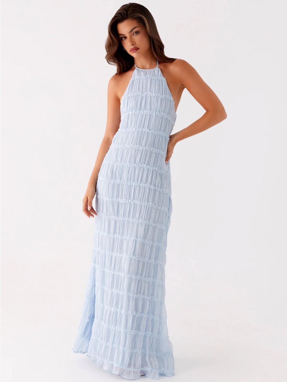 Peppermayo Aullie Halter Maxi Dress in Light Blue - Size 2 (XS) - Picture 4 of 16